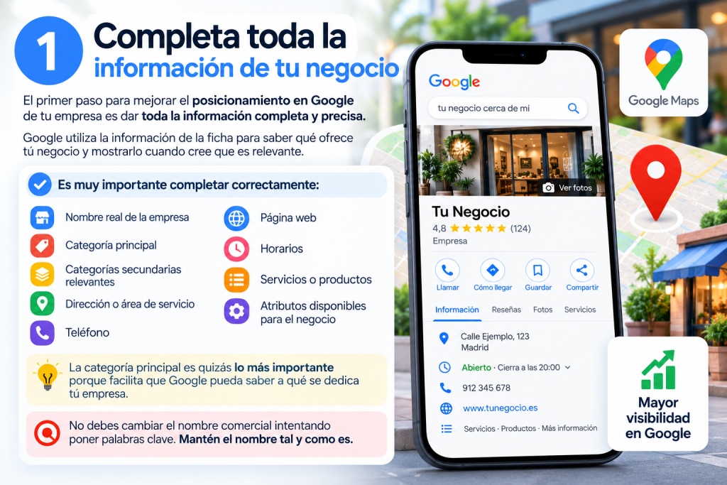 Optimiza tu ficha de Google Business Profile